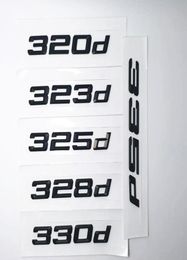 Zwart 316d 320d 325d 328d 330d 335d Embleem Achter Nummer Letters Badges voor 3 Serie E90 E46 E91 E92 E93 f30 Auto Accessoires6494926