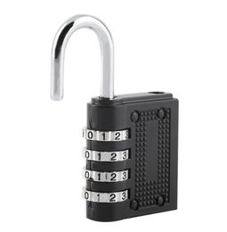 Black 4 cadrans combinaison réinitialisable Mot de passe verrouillage de la porte sûre Verrouilleur de coussinets de porte-bloc