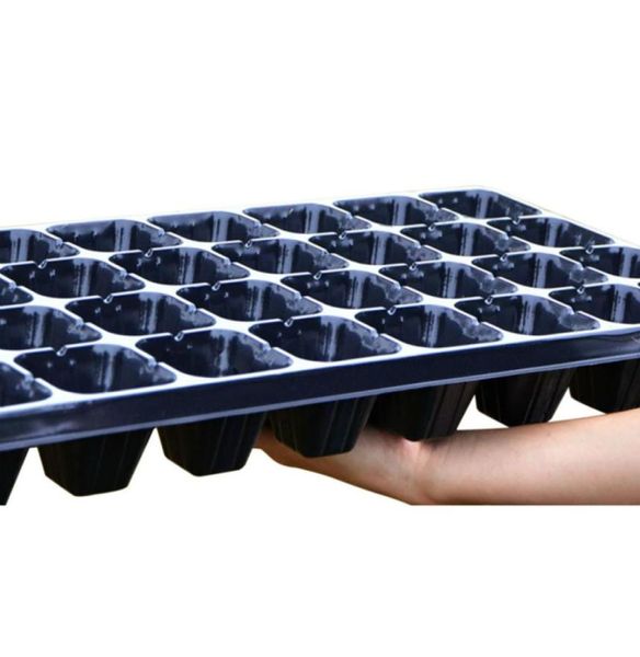 Negro 5072105 Agujeros Espesar Plato de Maceta de Vivero Tazón de Nutrición Bandeja de Plántulas para Plantaciones Suculentas Propagación Germinación 8713669