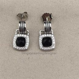 Noir 90% de réduction sur les boucles d'oreilles en gros et les petites boucles d'oreilles de luxe bon marché pour femmes, magasin élégant incrusté de zircons cristallins, bijoux de haute qualité, cadeau de mariage X6SB