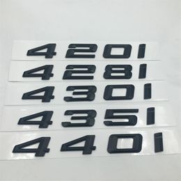 Zwart ABS 420i 428i 430i 435i 440i Emblemen Badges Brief Decals Voor BMW 4-Serie F32 F33 F36 emblem212f