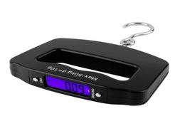 Black ABS PLANCH POCKET 50KG10G LCD Fishing numérique suspendu à échelle électronique Poids de poids 120 mm x 80 mm x25mm4810552