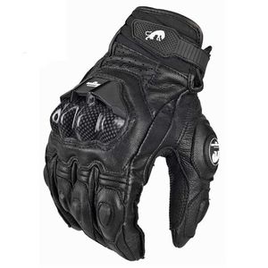 Zwart AFS6 Motorhandschoenen Mannen Koolstofvezel Motocross Handschoen Motor Ademend Mesh Racing Guantes Moto Handschoenen H1022