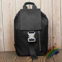 Black Alyx Mochilas Hombres Mujeres Bolsa de alta calidad Hombros ajustables SM Alyx Bolsas Grabado Hebilla J220620