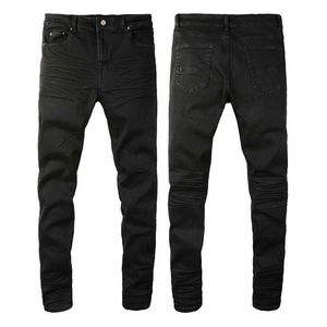 Jean noir American High Street noir simple Coupe slim noire High Street