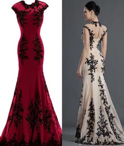 Robe de mariée gothique sirène noire et rouge, en dentelle perlée, sans manches, robe de mariée colorée Non blanche, sur mesure, nouvelle collection