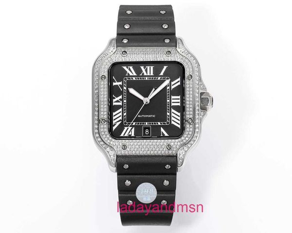 Le mouvement des montres Carter Sandoz à ouverture de moule originale AF noir et blanc adopte un mouvement ultra-mince importé exclusif 9015, taille de 39,8 mm x 47,5 mm avec boîte cadeau 2VDX