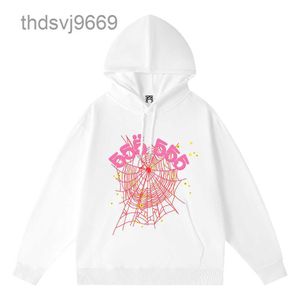 Zwart-wit Designer Hoodie Damesmode kleden honkbal Pullover Hoge kwaliteit schuimprint Spider Web Grafisch Roze Sweatshirts Y2K Pullovers Jacke GC35