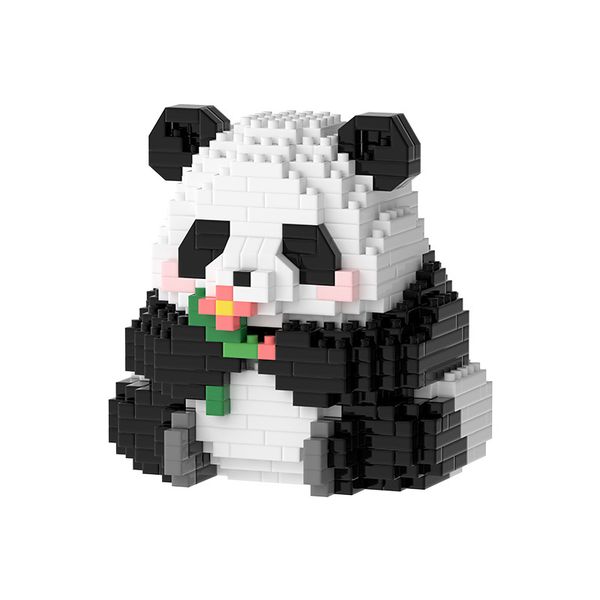 Kit de construcción de modelo de Panda blanco y negro, Tesoro Nacional, Panda negro Duncks, bloques de construcción, juguetes para niños, modelo de columpio, figura de construcción, ladrillo, juguete Lepin, bloque de Navidad