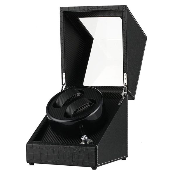 Remontoir de montre automatique noir US UK AU EU Adaptateur de prise mécanique Boîte à remontage automatique Double moteur Shaker Holders Nouvelle arrivée 2019294a