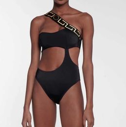 Noir Bandage Bikini Femme Body Maillot De Bain Designer Marque Femmes Maillots De Bain Un Halter Baignade Rembourré Natation Sexy Wear