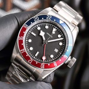 Black Bay GMT horloge Bezel zwarte wijzerplaat automatisch mechanisch uurwerk roestvrijstalen herenpolshorloge