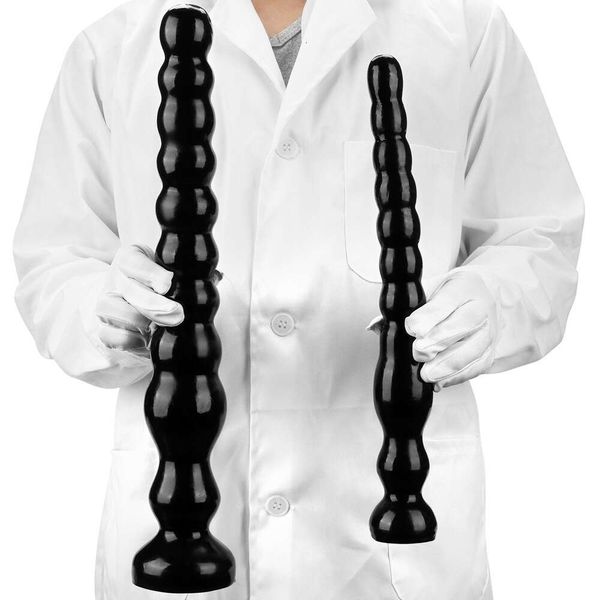 Black perle anal plug with Sucker Pvc masturbator fisting accessoires sexy toys grosse bite réaliste énorme bdsm