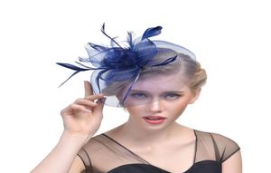 Black Bird Cage Net Wedding Bridal Fascinator Hoeden gezicht Veil Veather Black voor maskerade Party Prom Accessory 6164700