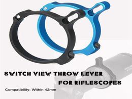 Zwart blauw aluminium tactische schakelaar weergave gooi hendel voor riflescopes 1160653