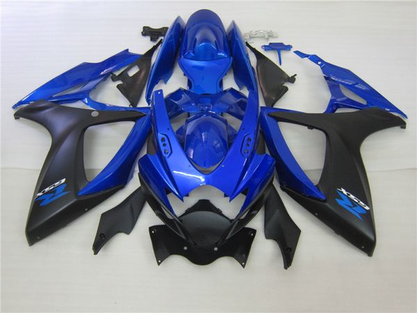 Kit de carénage d'injection de carrosserie bleu noir pour 2006 2007 GSXR 600 750 K6 GSXR600 GSXR750 06 07 R600 VF20