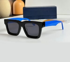 Lunettes de soleil carrées gris bleu noir pour hommes lunettes de soleil d'été lunettes de soleil Sonnenbrille UV400 lunettes avec boîte