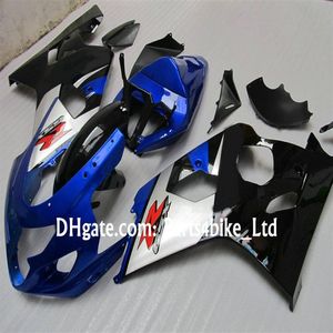 Zwart blauw zilver kuip voor SUZUKI GSXR 600 750 K4 2004 2005 GSXR600 GSXR750 04 05 GSX R750 body301B