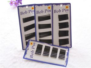 Zwarte Bobby Pins Dames Haaraccessoires Bob Pin Meisjes Haarspeldjes Barrette Golf Recht BB Haarspelden Bruiloft Sieraden 50cardslot9834884