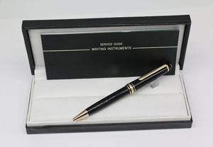 Black Body Color Ballpoint Pen Goldsilver Trim met serienummer School Office Stationery Writing for Business Gifts3938619