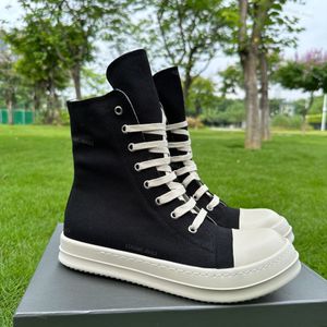 zwarte laarzen voor dames Designer laarzen Mini Snow Canvas Hoge laars ademend Zwart Lace Up lichte schoenen mode Echte herfst winter Australië laarsjes groot canvas 35-47