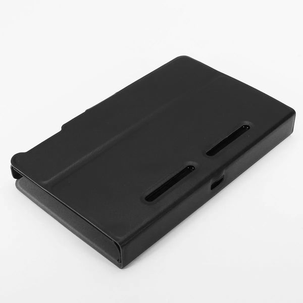 Support en cuir noir pour console de jeu Nintendo SwitchProtégez votre tablette Switch des rayures, de la poussière et des chocs.