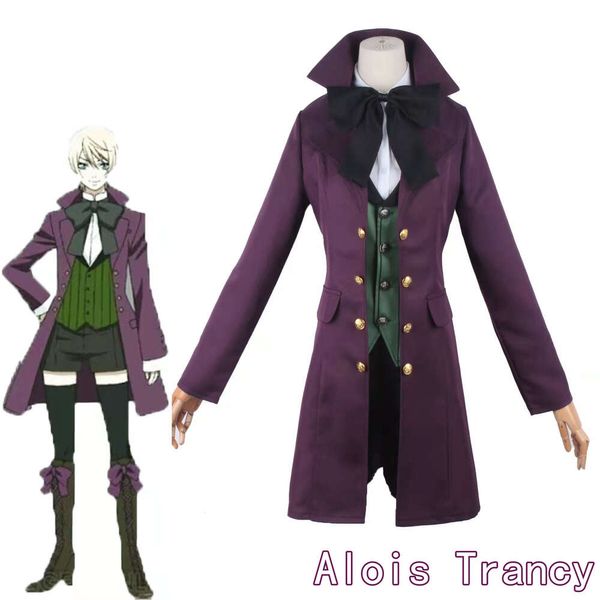 Black Butler Alois Trancy disfraz de Cosplay Anime japonés carnaval fiesta diablo uniforme