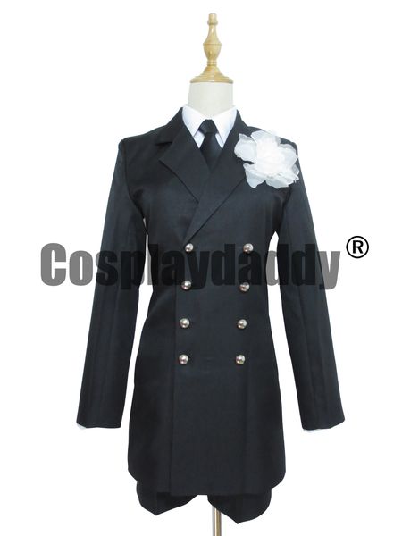 Black Butler Kuroshitsuji Ciel Phantomhive Noir Costume de Cosplay Funéraire