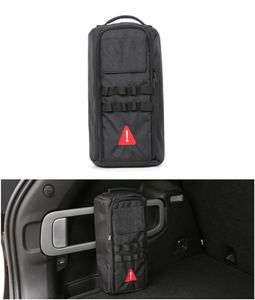 Zwarte canvas op een voertuig gemonteerde gereedschapstas, opbergtas voor Jeep Wrangler JK JL 2007+ Factory Outlet Auto-interieuraccessoires5013798