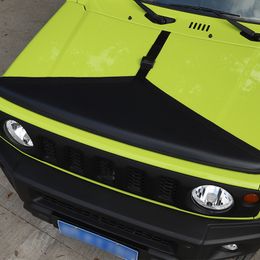 Couverture noire de capot de voiture, couverture de protection de soutien-gorge avant pour Suzuki Jimny 2019 UP, accessoires extérieurs de voiture 270M