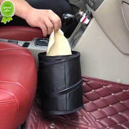 Poubelle de voiture noire sac de rangement sac poubelle de voiture étanche pour petit sac isotherme de voiture étanche-sac poubelle de voiture avec poche latérale 1Pc