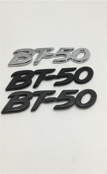 Negro carbono plata negro para Mazda BT50 BT50 emblema insignia del maletero trasero Logo pegatina accesorios del coche 7605226