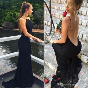 Zwart goedkope sexy een schouder zeemeermin jurken backless kanten applique formele prom party jurk ogstuff vestidos custom