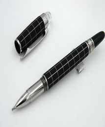 Zwart Schaakbord Kristallen Cap Metalen Rollerball Pen Schrijven Inktpen Rollerball Pen2932179