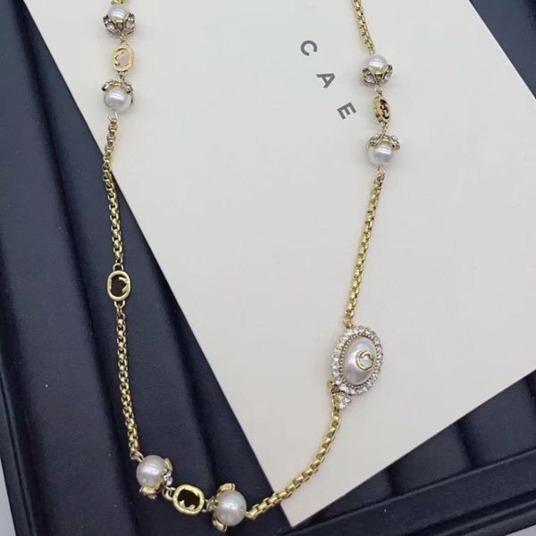Colliers ras du cou noirs femmes Boutique collier de créateur en argent 925 bijoux de haute qualité plaqué argent perle amour pendentif collier