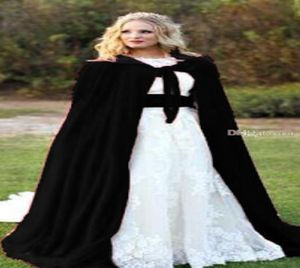 Capes de mariée noires en velours de noël, hiver, vestes de mariage pour femmes, manteaux enveloppés, Capes, haussements d'épaules, grande taille 9593845