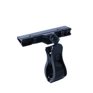 Black Clear Retail Prijs Tag Houder Klem Teken Clips Grijpt Bevestigd aan Kubus of Opgeschorte Plank Wall Mount | Loripos