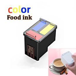 Black Coffee Tri-Color Aliments comestibles Cartridge à jet d'encre Imprimante de remplacement pour Kongten Mbrush mini imprimante portable 240417