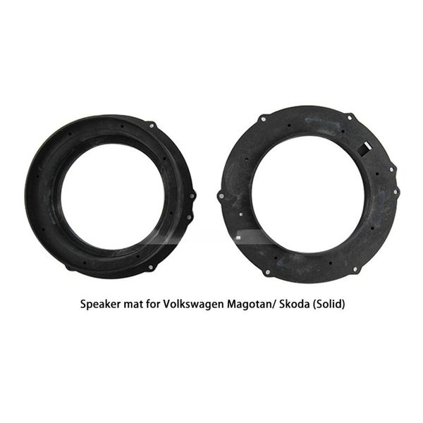 Kit de soporte de placas de adaptador de montaje de coche de Color negro alfombrilla de altavoz de plástico sólido para Volkswagen Magotan Skoda 2 uds