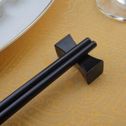 Repose-baguettes de couleur noire chinois traditionnel oreiller en forme de porte-baguettes Restaurant maison couverts support SN45