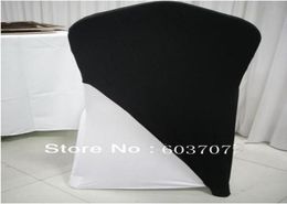 Zwarte kleur spandex stoel cover dop sjerp