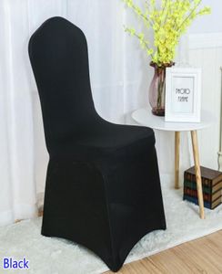Housses de chaise de couleur noire, en spandex, universelles, en lycra, lavables, pour salle à manger et cuisine, épaisses, 6220770