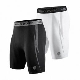 Pantalones cortos negros Compri Hombres Spandex Pantalones cortos deportivos Entrenamiento atlético Funcionamiento Rendimiento Baselayer Ropa interior 98o9 #