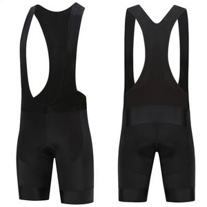 Black Cycling Bib Shorts Mens 19d Gel Man Pantal