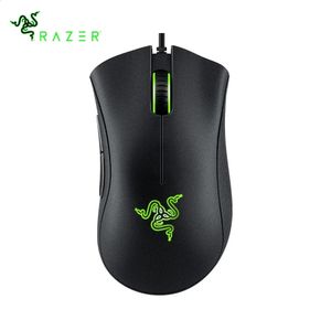 Black DeathAdder Essentiële Bedrade Gaming Muis Muizen 6400 DPI Optische Sensor 5 Onafhankelijk Knoppen Voor PC Gamer 240119