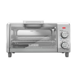 BLACK DECKER Crisp N Bake Air Fry 4-delige broodroosteroven, zilverzwart