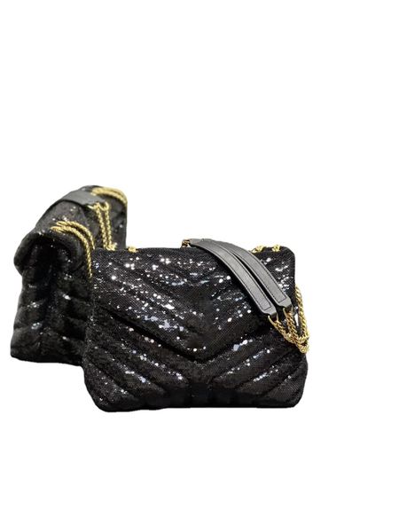 Sac de créateur noir sac à bandoulière de mode sac de luxe pour femme perle fleur artisanat chaîne de bourse à clapet grande capacité capacité en cuir de veau