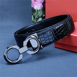 Ceinture de designer noire hommes ceintures en cuir véritable formelles pour femmes designer double grandes couleurs or argent boucle luxe hommes ceinture taille décoration accessoires hj022