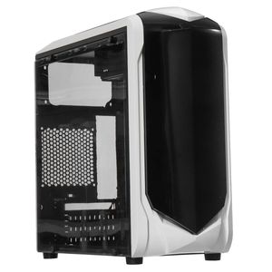 Boîtier noir pour ordinateur de bureau, Double Interface USB 3.0/2.0, panneau latéral Transparent, tour PC de jeu hôte ATX