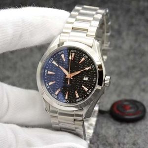 Black Dial Aqua Terra 150m Limited Watch 41mm automatische beweging Oceaan Roestvrij staal Sport Sea Mens Watches 186i